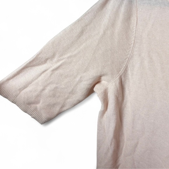 Eileen Fisher XL Pink Silk Blend Top | Organic Cotton Tencel Lyocell Tee - Picture 4 of 6